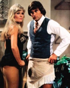 CAN'T STOP THE MUSIC, from left: Valerine Perrine, Bruce Jenner, 1980, © Associated Film Distribution
