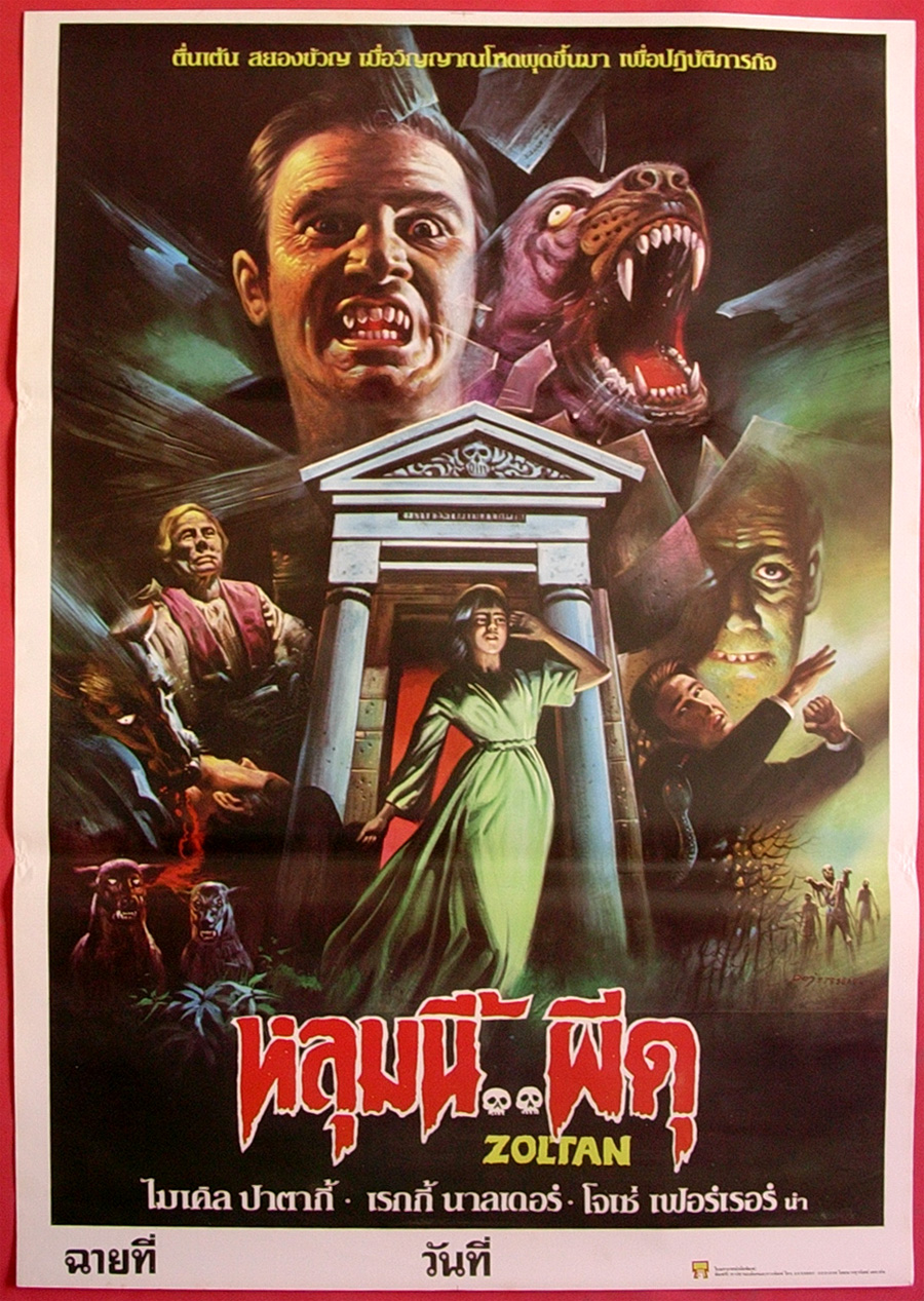 Thai Movie Poster for &quotZoltan, Hound of Dracula"