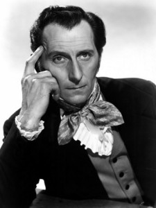 Peter Cushing from "The Revenge of Frankenstein" (1958)