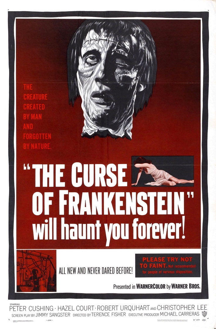 Movie Poster for &quotThe Curse of Frankenstein"