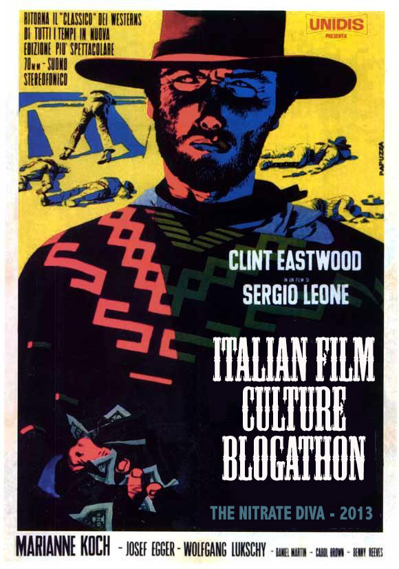 Banner for the Italian Film Culture Blogathon 2013 hosted by The Nitrate Diva