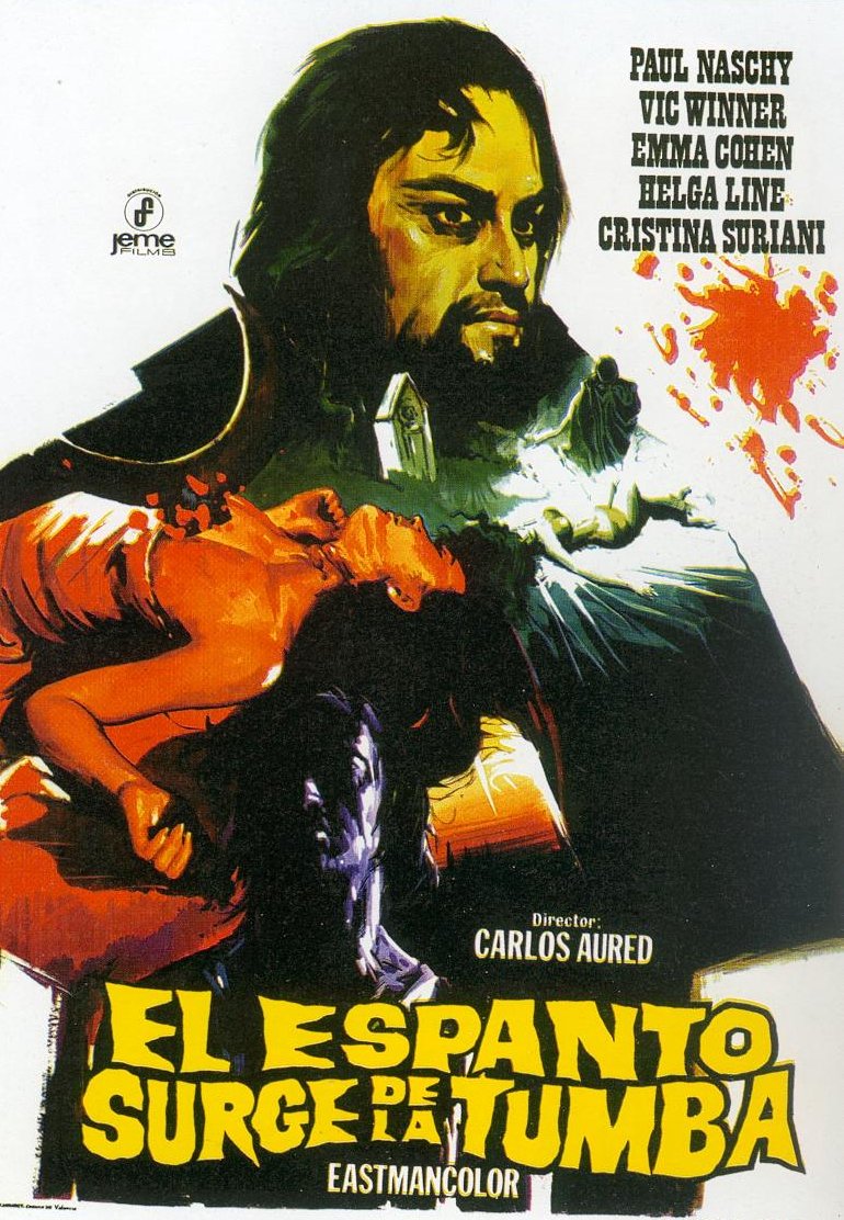 Spanish Movie Poster for &quotHorror Rises from the Tomb"